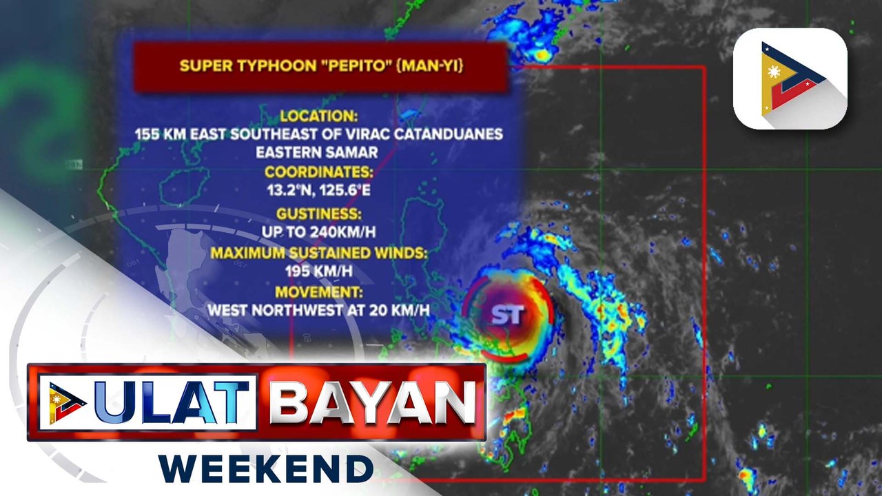 Super Typhoon #PepitoPH, patuloy na nagbabanta ng 'catastrophic at life-threatening’ situation sa Northeastern Bicol