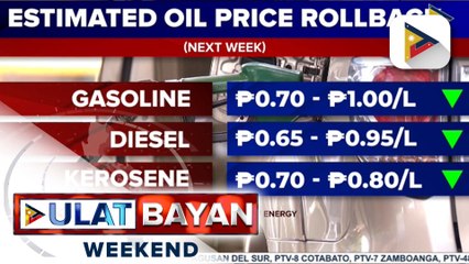 Presyo ng petrolyo sa susunod na linggo, posibleng bumaba