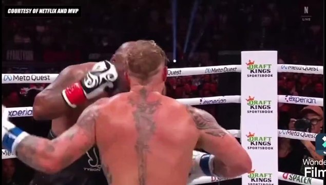 Así fue vencido Mike Tison de 58 por Jake Paul de 27 años