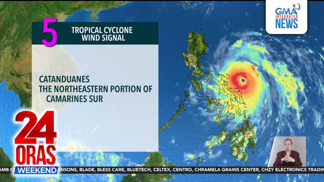 Super Typhoon Pepito, patuloy pang lumalakas; ilang lugar itinaas na sa signal number 5 | 24 Oras Weekend
