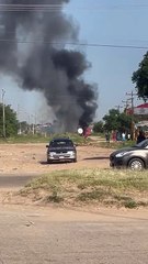 Cisterna se incendia cerca de la Refinería de Palmasola