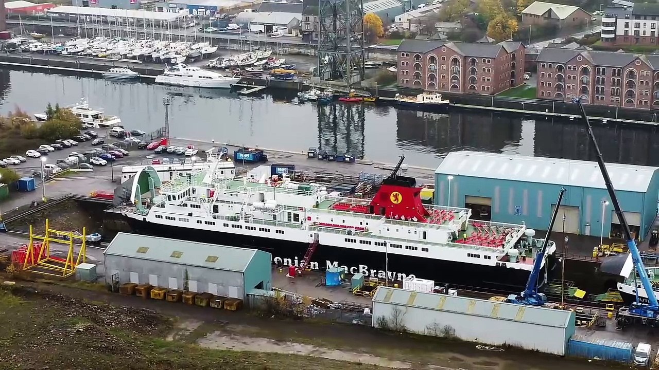 MV Caledonian Isles at Dales in Greenock