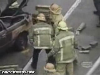 Rare accident autoroute USA