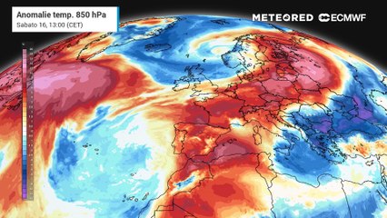 Anomalie temperature in Europa