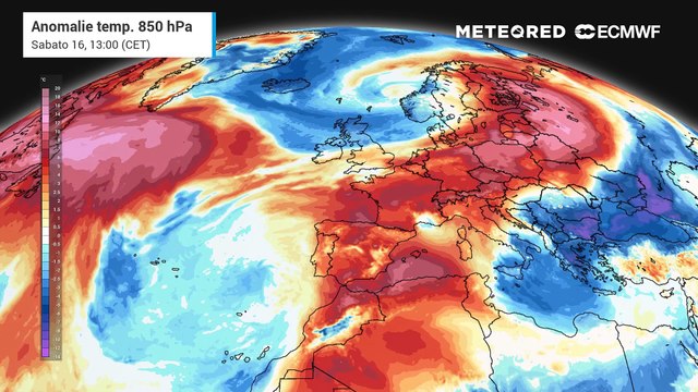 Anomalie temperature in Europa