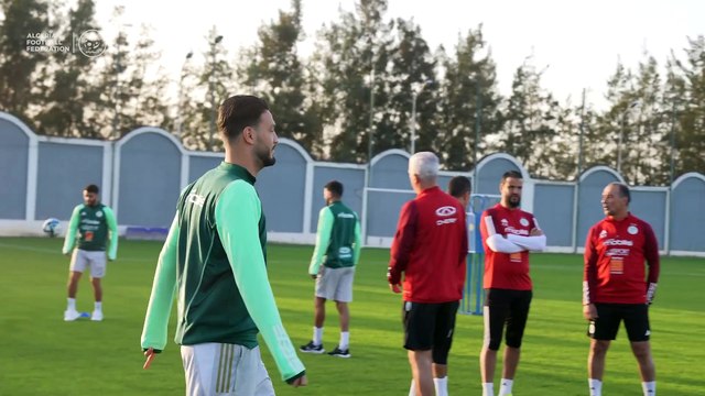 Entrainement des Verts avant d'affronter le Liberia