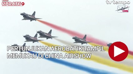 Pertunjukan Aerobatik Jet Tempur Tampil Memukau di China Airshow