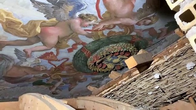 A Rome, un électricien découvre d'antiques fresques sous un plafond