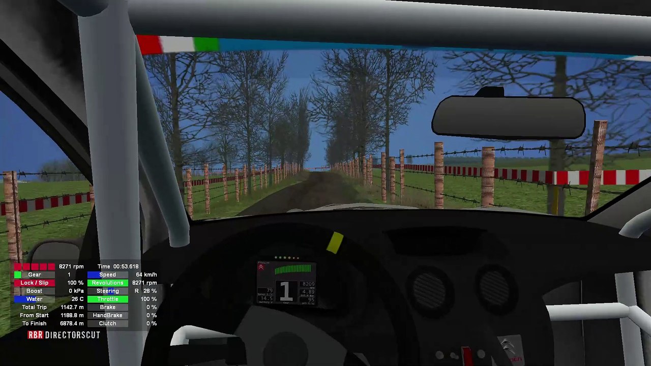 Richard Burns Rally: Cretes Pont 07, in a Citroen C2 R2 Max (XBox Controller)