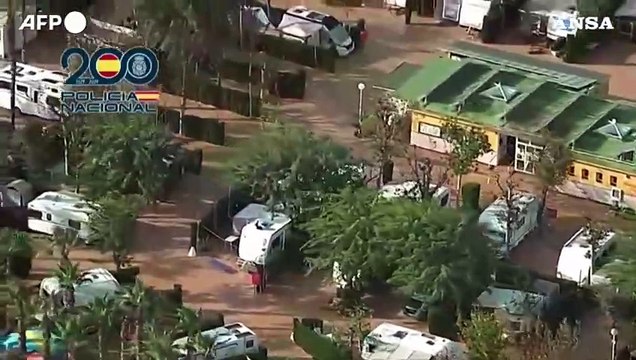 Spagna, immagini aeree delle zone allagate nel sud del Paese