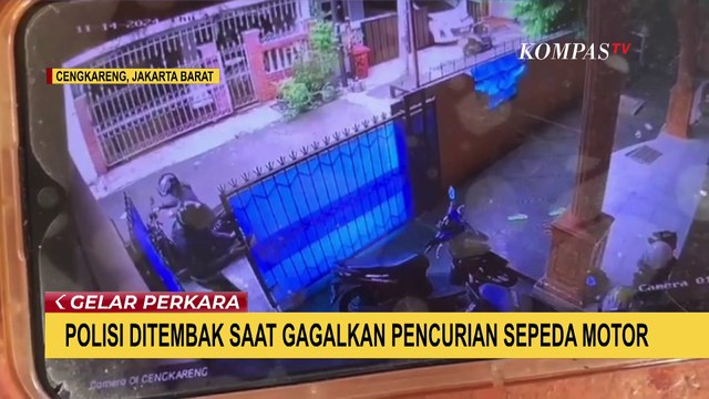 Detik-Detik Polisi Ditembak saat Gagalkan Aksi Pencurian Sepeda Motor di Cengkareng