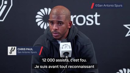 Spurs - 12 000 assists pour Paul : "Être juste derrière John Stockton, c'est vraiment cool"