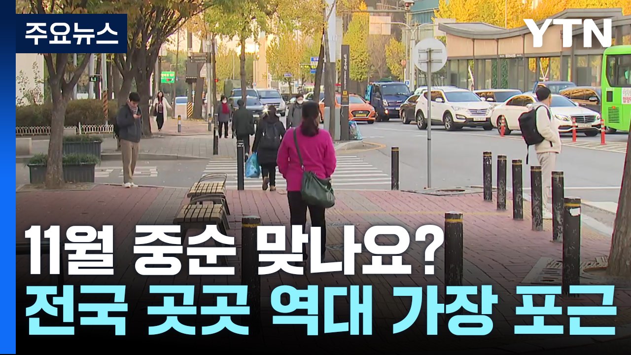 11월 중순 맞나요?...서울 22.6℃ 부산 24.4℃ / YTN