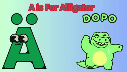 A is for AMAZING Alligator Alphabet Fun! educational videos for kids. animal song for kids
