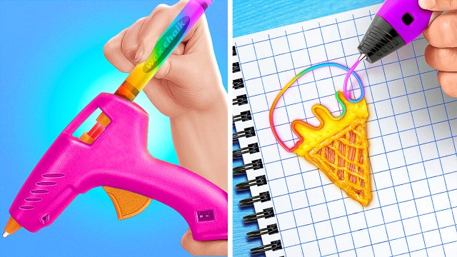 IDÉES ET CRÉATIONS COOL AVEC UN PISTOLET À COLLE ! || Idées DIY & Astuces Faciles par 123 GO Like!