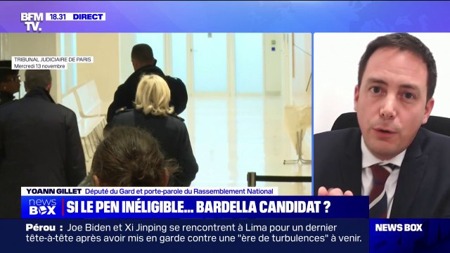 Yoann Gillet (RN): le Rassemblement national est confronté à un parquet politique qui veut tuer politiquement Marine Le Pen