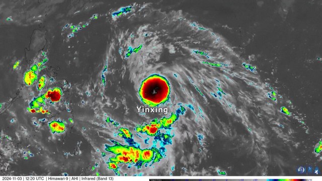 Imágenes por satélite captan el desplazamiento de cuatro tifones por Filipinas