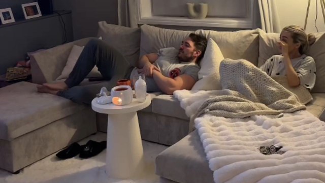 Girl comforts her partner who gets emotional while watching 'A Man Called Otto'