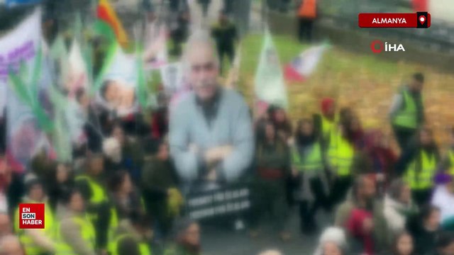 Almanya'da terör örgütü PKK yandaşları yürüyüş düzenledi
