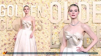 Elle Fanning Shines Bright on the Golden Globes Red Carpet ❤️