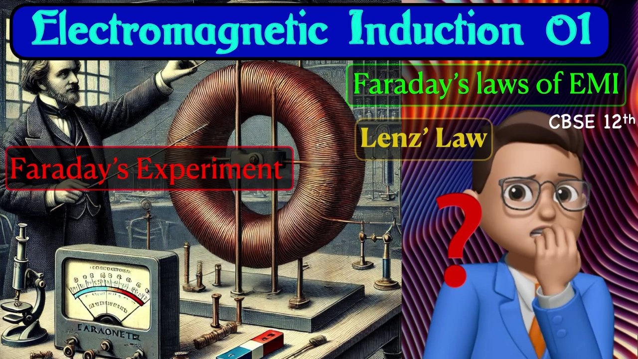 Electromagnetic Induction 01 : Faraday's Experiments | Faraday's Laws of EMI | Lenz' Law #jee #neet
