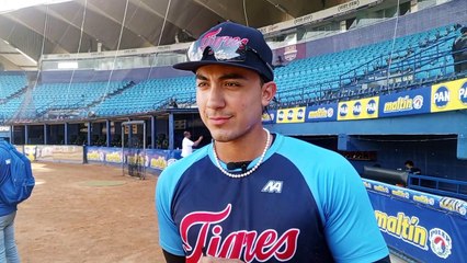 ¡Palabras del prospecto J.J. D'Orazio tras su primer hit (HR) en la LVBP!