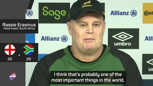 'Always stays grounded' - Erasmus full of praise for Kolbe after beating England