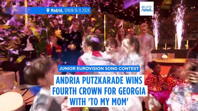 Andria Putzkarade wins 2024 Junior Eurovision Song Contest for Georgia