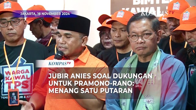 Jubir Anies Baswedan Soal Dukungan untuk Pramono-Rano di Pilkada Jakarta 2024: Menang Satu Putaran