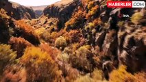 Uludere Kanyonu Sonbaharda Rengarenk Güzellikler Sunuyor