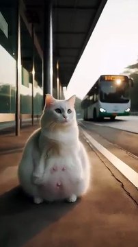 a pregnant cat travel a bus __cat _cute _kitten _viral _catlover _kitty _shorts _short(360P)