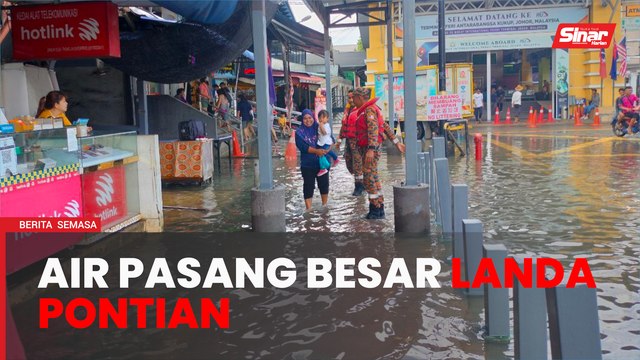 Fenomena air pasang besar landa Pontian