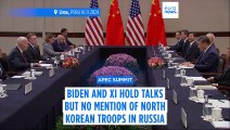 Biden and Xi hold talks in Peru but no mention of North Korean troops in Russia