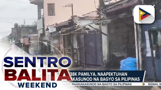 Mahigit 238-K pamilya, naapektuhan ng 3 magkakasunod na bagyo, ayon sa NDRRMC