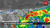 Tormenta tropical 'Sara' se aproxima a la península de Yucatán