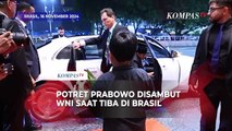 Potret Presiden Prabowo Subianto Disambut WNI hingga Diberi Buket Bunga saat Tiba di Brasil