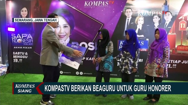 KompasTV Beri Bantuan BeaGuru untuk Guru Honorer di Kota Semarang