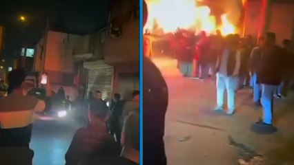 Cezaevinden tahliye olan kişiye sokakta silahlı kutlama