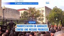 Manifestations en Abkhazie contre des mesures prorusses