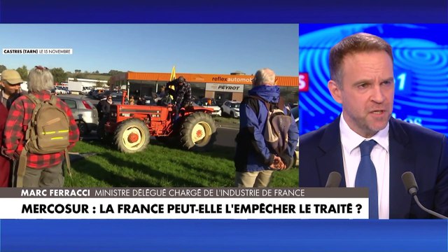 Accord UE-Mercosur : «En l'état, il est inacceptable, pas équilibré pour les agriculteurs», assure Marc Ferracci