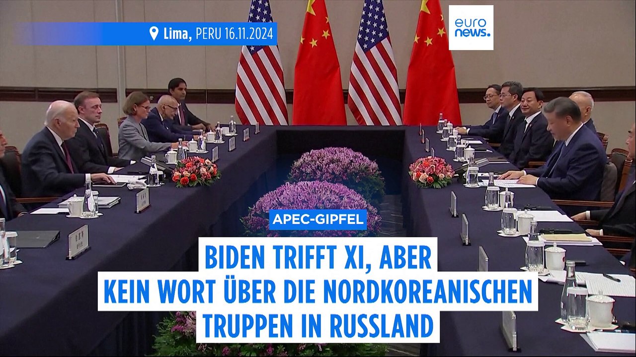 Gespräche zwischen Biden und Xi: Kein Wort zu nordkoreanischen Truppen in Russland
