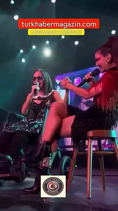 Oyuncu Ceyda Düvenci’nin kızı Melisa, Nil Karaibrahimgil ile sahneye çıktı! İzleyicileri büyüledi…
