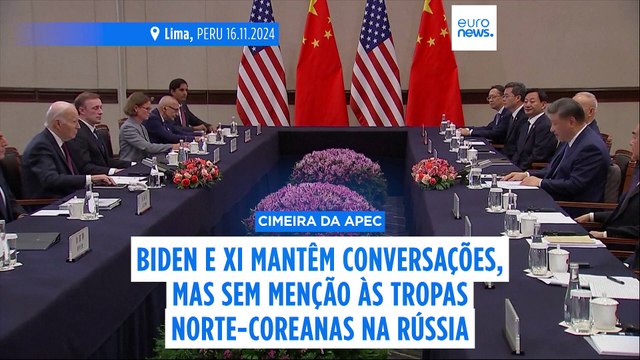 Biden e Xi mantêm conversações no Peru, mas sem menção às tropas norte-coreanas na Rússia