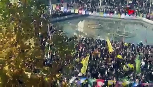 PKK Elebaşı Öcalan İçin Toplanan Kalabalık 'Başkan Ol' Sloganları Attı!