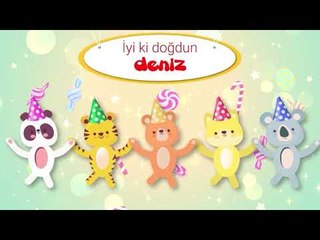 İyi ki Doğdun DENİZ  - İsme Özel Kırmızı Balık Doğum Günü Şarkısı