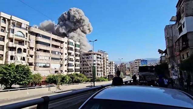 قصف إسرائيلي عنيف على الضاحية الجنوبية لبيروت