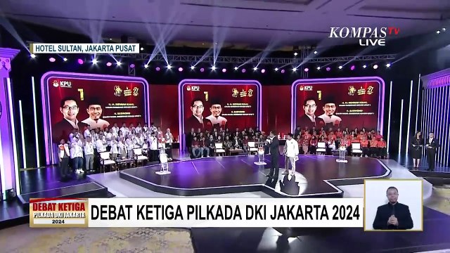 [FULL] Debat Ketiga Pilgub Jakarta, Ini Visi Misi RK-Suswono, Dharma-Kun dan Pramono-Rano