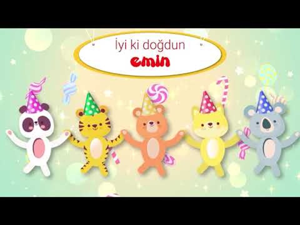 İyi ki Doğdun EMİN  - İsme Özel Kırmızı Balık Doğum Günü Şarkısı