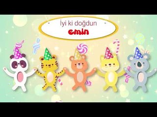 İyi ki Doğdun EMİN  - İsme Özel Kırmızı Balık Doğum Günü Şarkısı