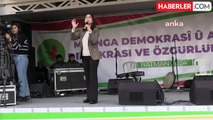 Batman'da Kayyum Atamalarına Tepki Mitingi... Dem Parti Eş Genel Başkanı Hatimoğulları: 